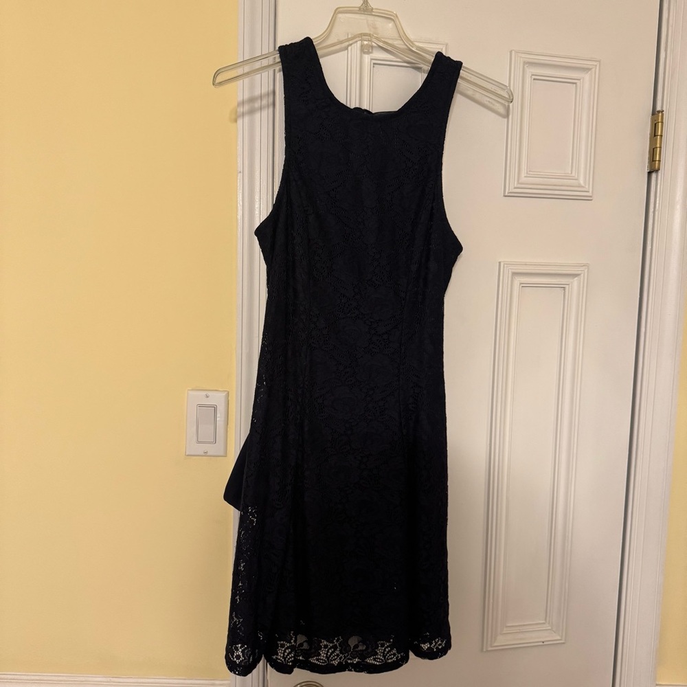 Beautiful Navy Lace Dress with Pockets